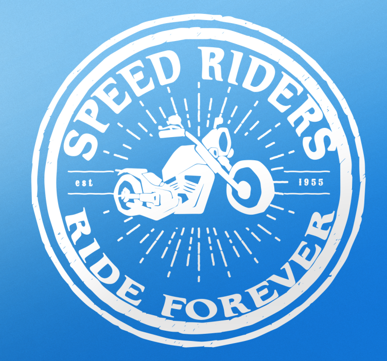 Adesivo murale rugby i speed riders cavalcano per sempre - TenStickers