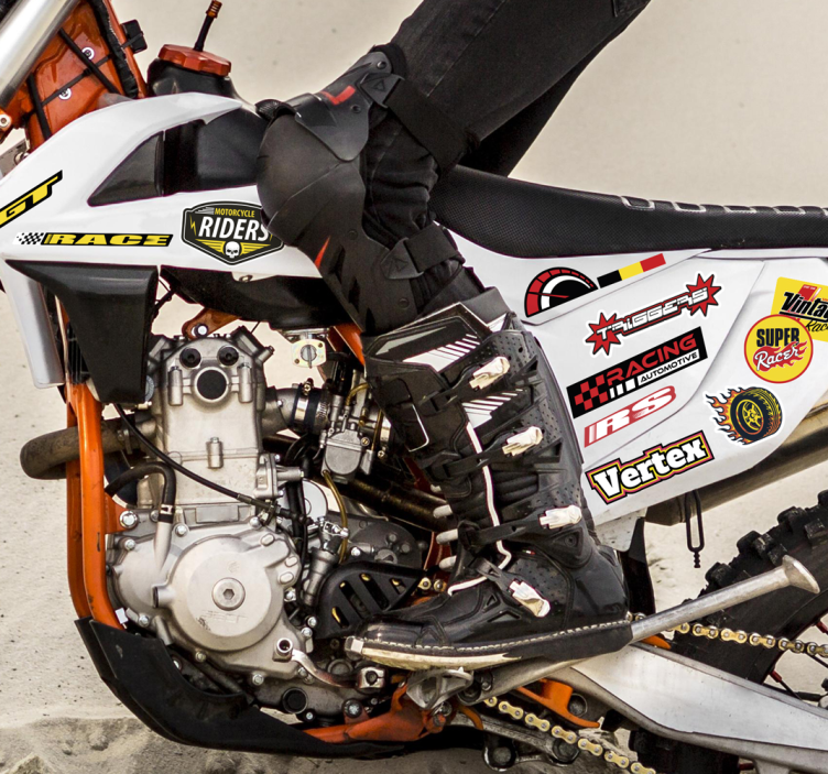 Adesivo moto pacco bomba individuale - TenStickers