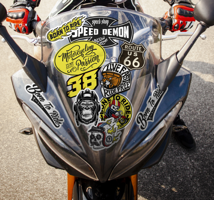 Adesivo moto pacco bomba originale - TenStickers