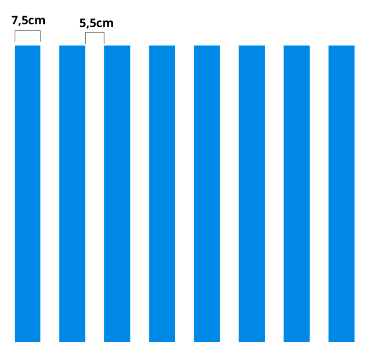 Adesivo per mobili linee bicolore - TenStickers