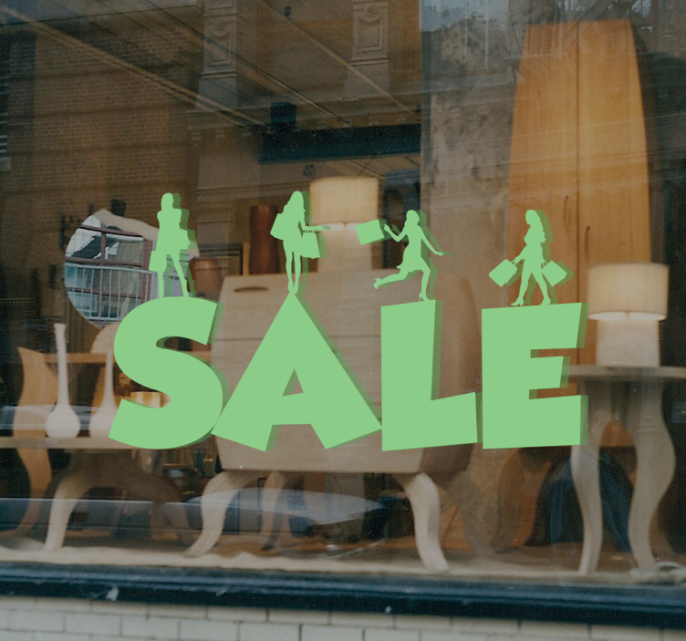 Adesivo saldi cartello di vendita aziendale - TenStickers