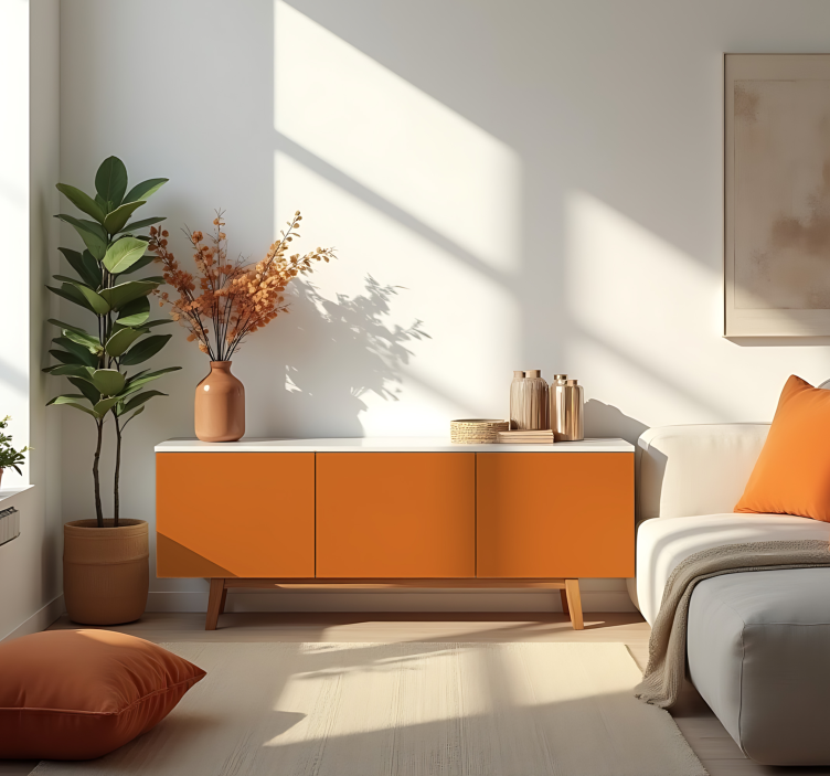 Pellicola adesiva - Arancio vivace - TenStickers