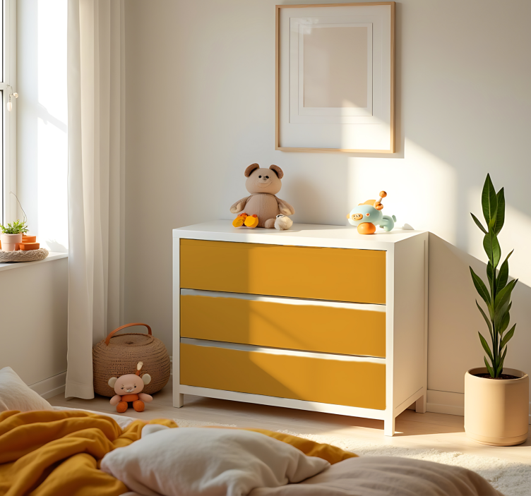 Foglio adesivo monocolore giallo opaco - TenStickers