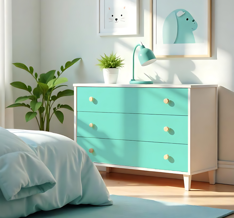 Foglio adesivo monocolore turchese chiaro opaco - TenStickers