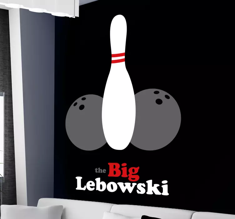 Adesivi bowling il grande Lebowski - TenStickers