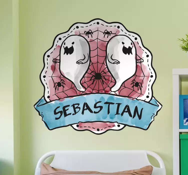 Adesivi halloween nome personalizzato - TenStickers