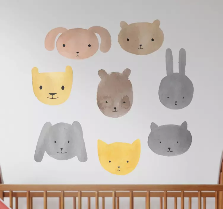 Adesivi per bambini Animaletti - TenStickers