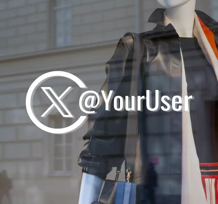 Adesivi per negozi twitter - TenStickers