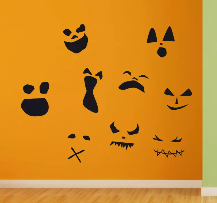 Adesivi volti terrificanti Halloween - TenStickers