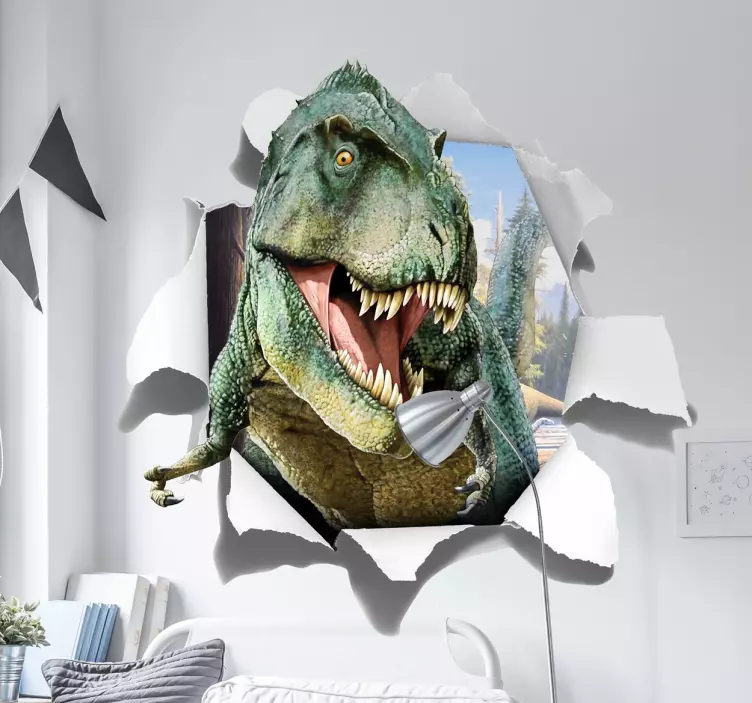 Adesivo 3D T-rex - TenStickers