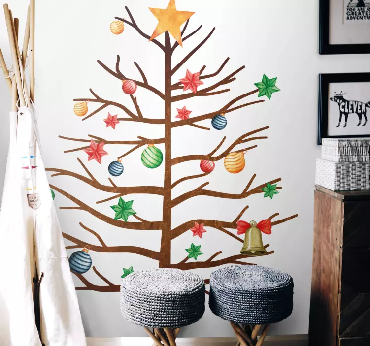 Adesivo albero di natale decorativo - TenStickers