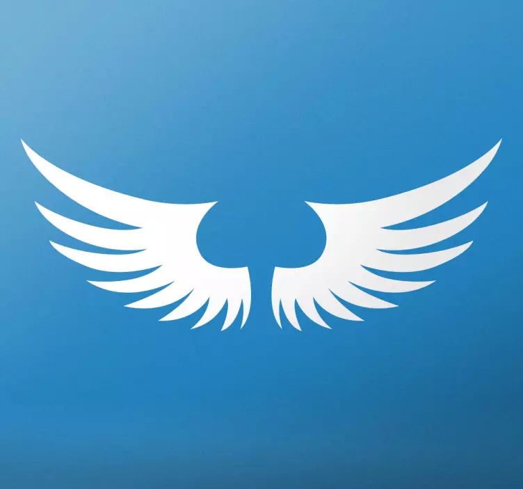 Adesivo  Ali d'Angelo monocolore - TenStickers