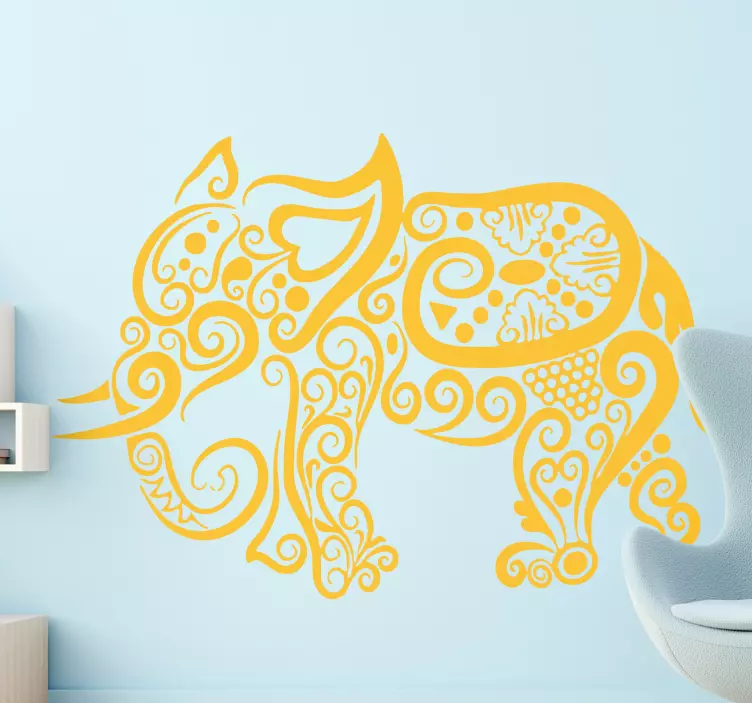 Adesivo animale figura decorativa elefante - TenStickers