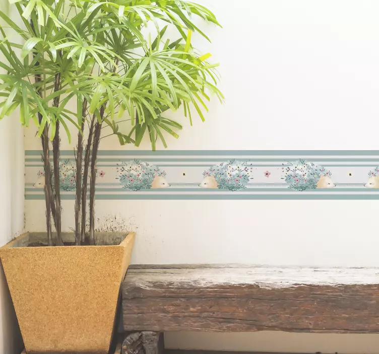 Adesivo animale grazioso motivo a riccio - TenStickers