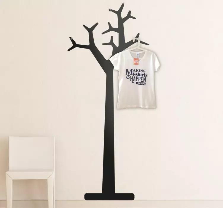 Adesivo appendiabiti albero - TenStickers
