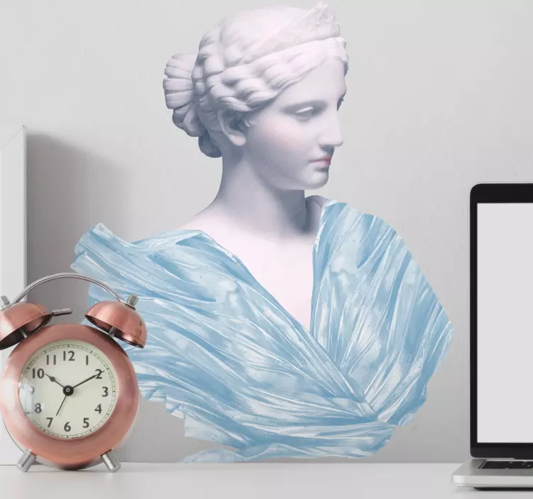 Adesivo arte busto femminile classico - TenStickers