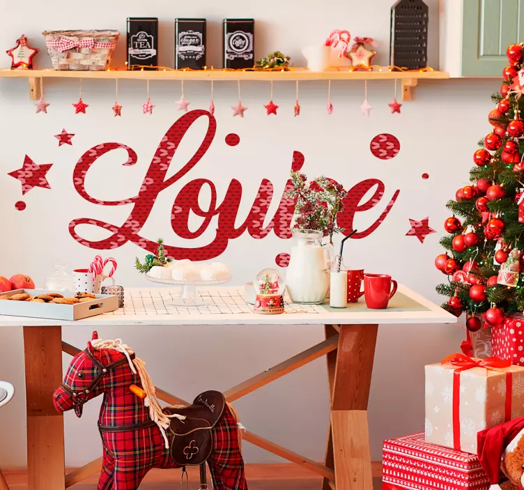 Adesivo auguri di natale personalizzati - TenStickers