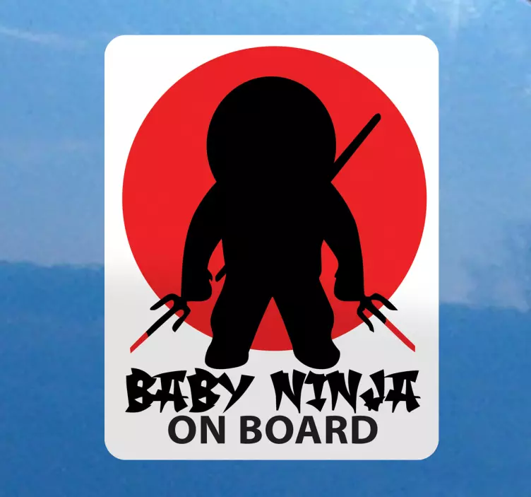 Adesivo auto baby ninja originale - TenStickers