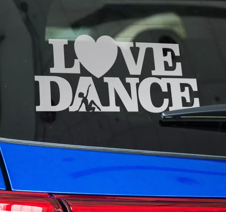 Adesivo per auto ballare l'amore - TenStickers