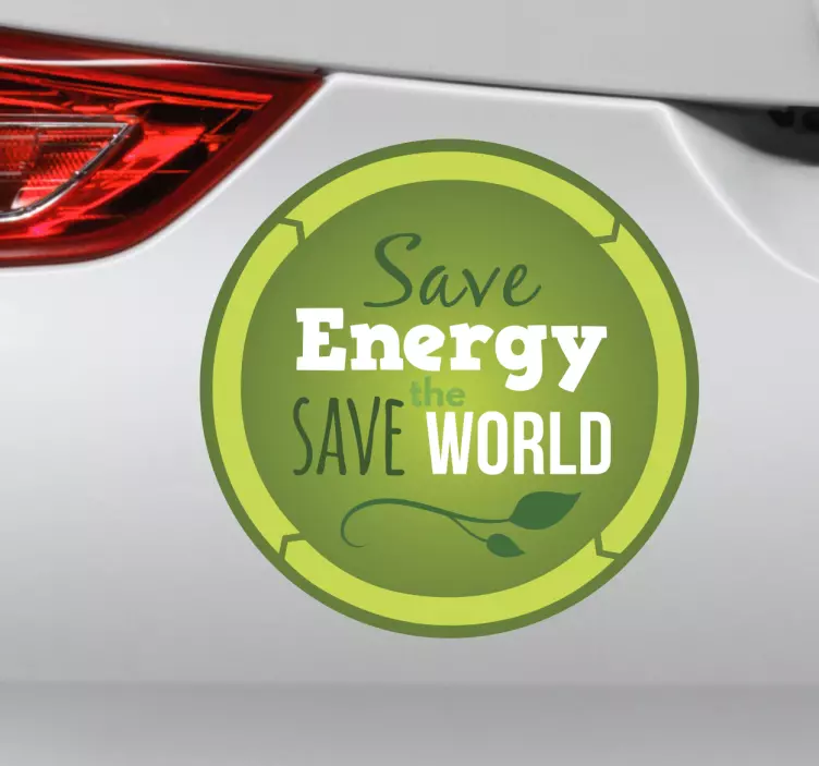 Adesivo auto save the world - TenStickers