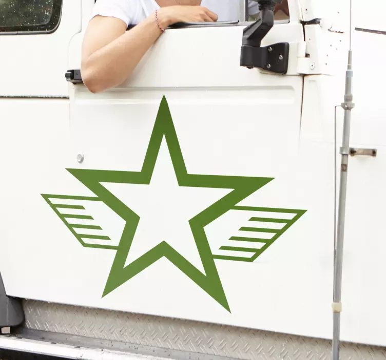 Adesivo per auto stella dell'esercito - TenStickers