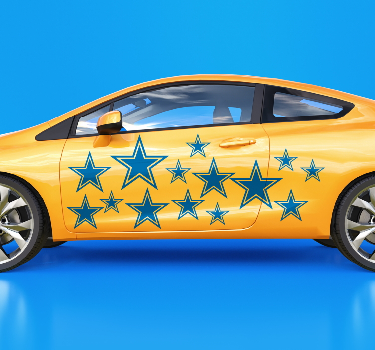 Adesivo per automobile con le stelle - TenStickers