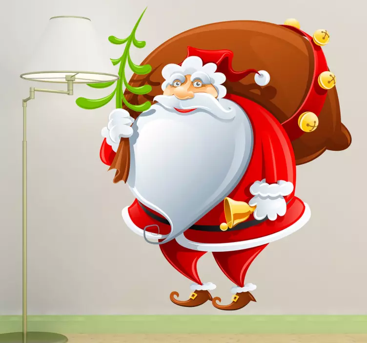 Adesivo Babbo Natale decorativo - TenStickers