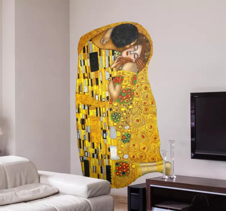 Adesivo Bacio Di Klimt decorativo - TenStickers