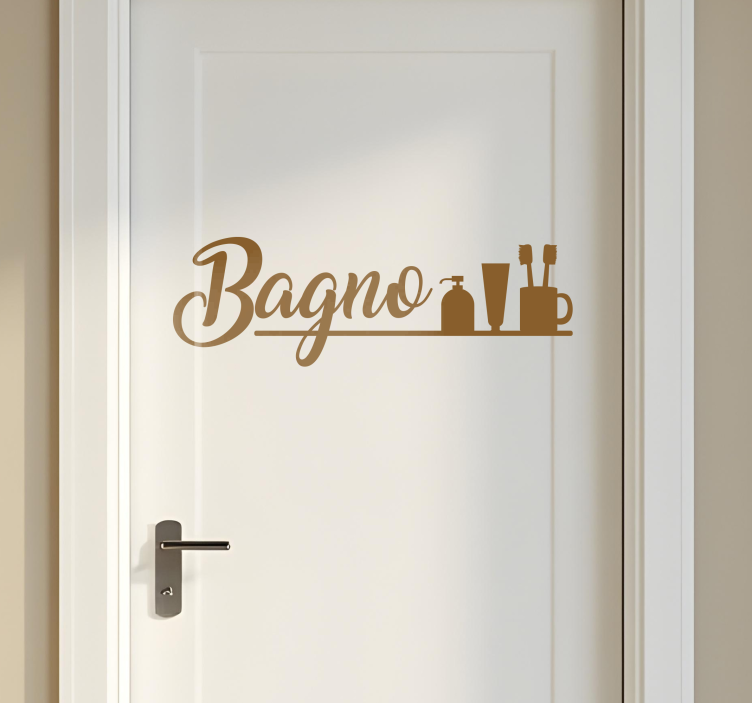Adesivo bagno testo del lavabo - TenStickers