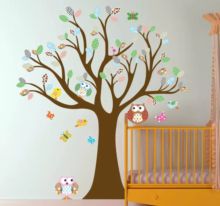 Adesivo bambini albero del bosco - TenStickers