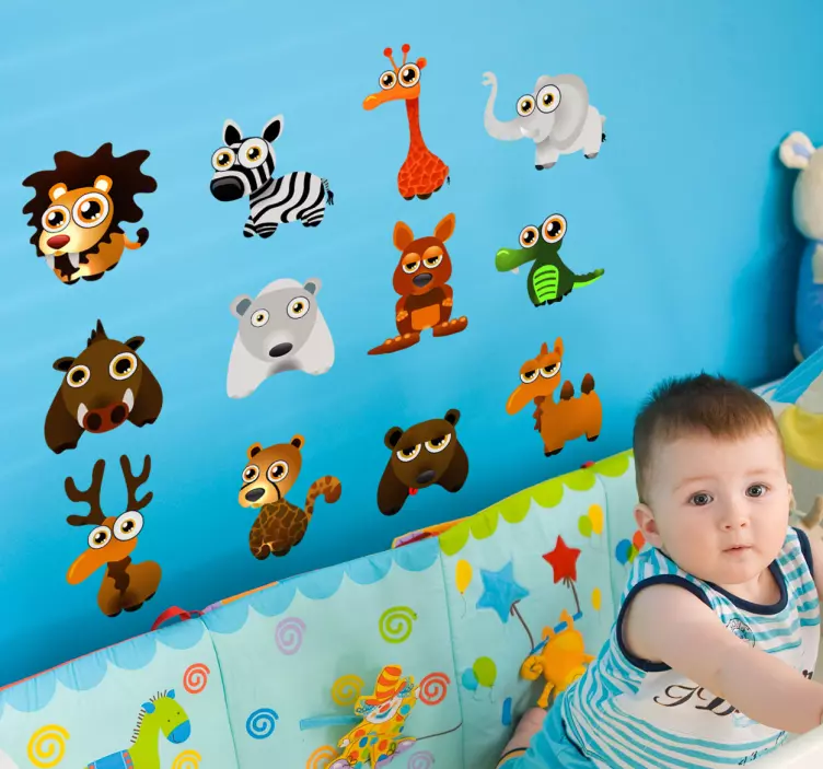 Adesivo bambini animali Arca di Noè - TenStickers