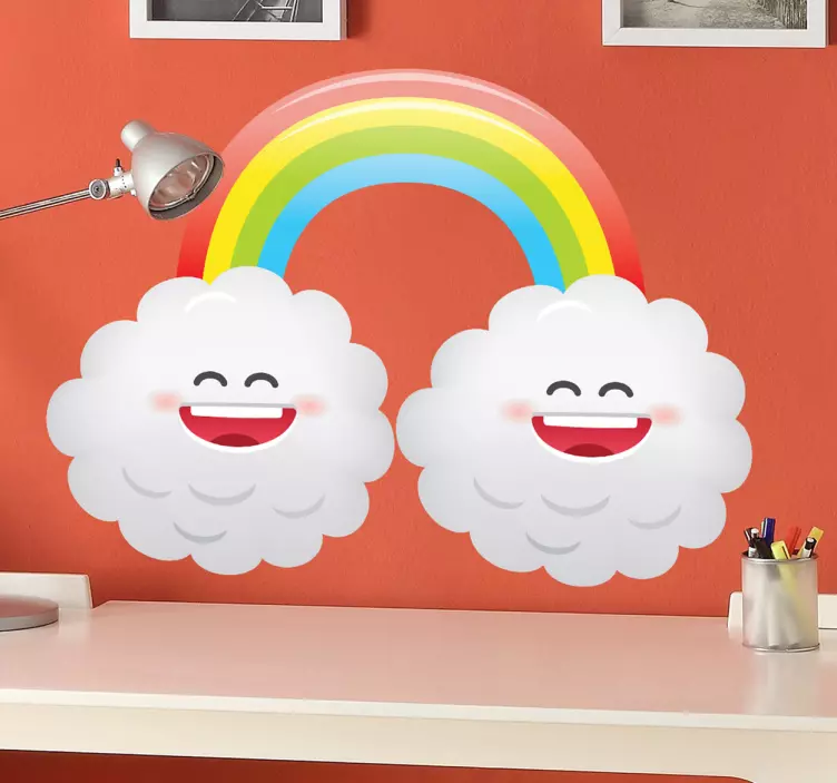 Adesivo bambini arcobaleno manga - TenStickers