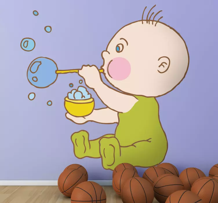 Adesivo bambini bollicine di sapone - TenStickers