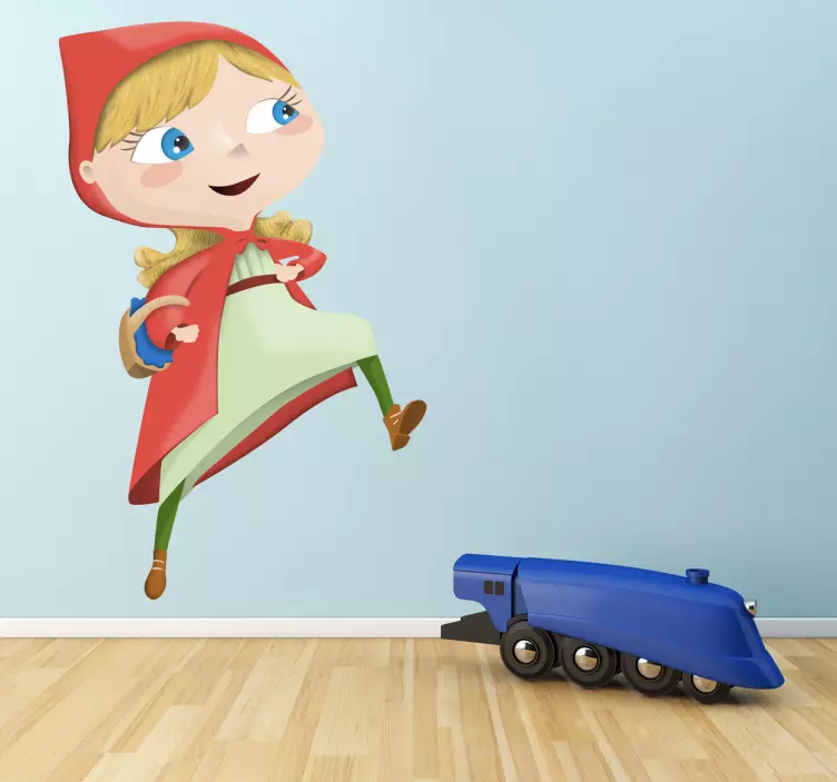 Adesivo bambini Cappuccetto Rosso - TenStickers