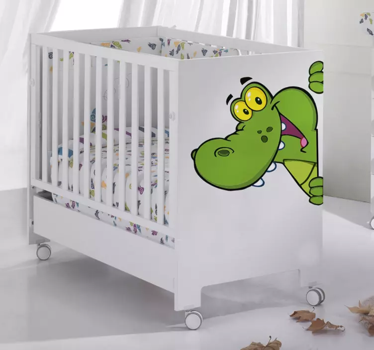 Adesivo bambini coccodrillo colore - TenStickers