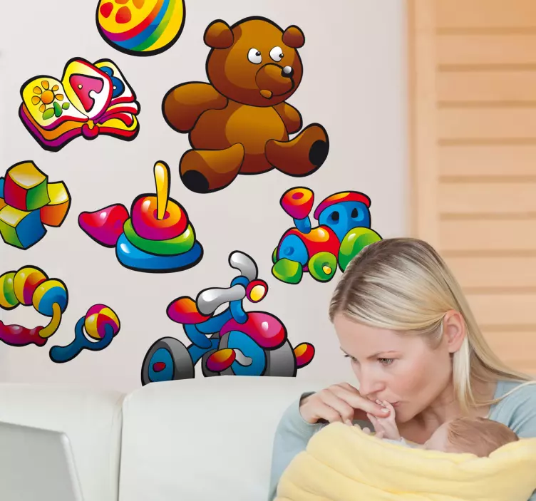 Adesivo bambini collezione giocattoli - TenStickers