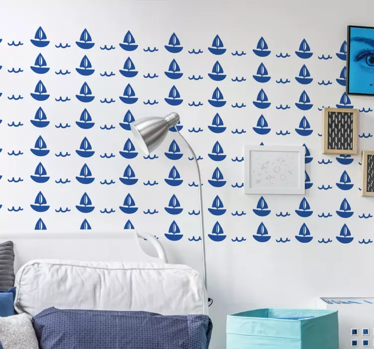 Adesivo bambini disegno barca - TenStickers