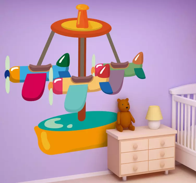 Adesivo bambini disegno giostre 6 - TenStickers