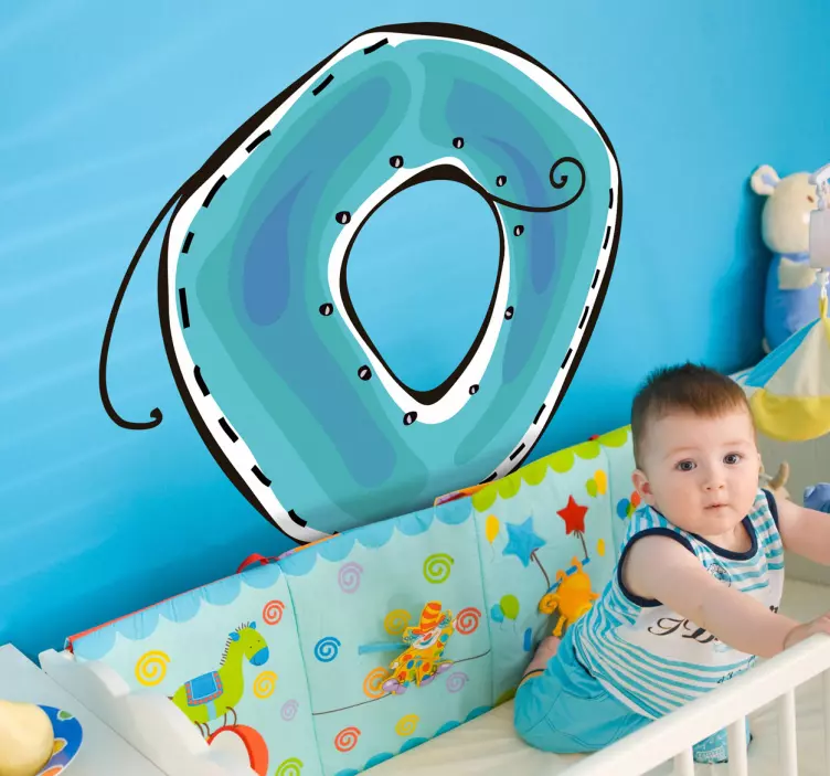 Adesivo bambini disegno lettera O - TenStickers