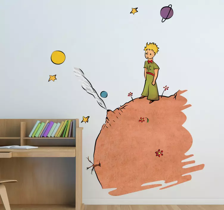 Adesivo bambini disegno Piccolo Principe a colori - TenStickers