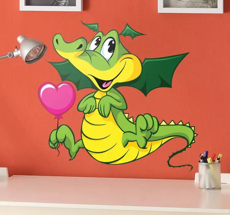 Adesivo bambini drago amoroso - TenStickers