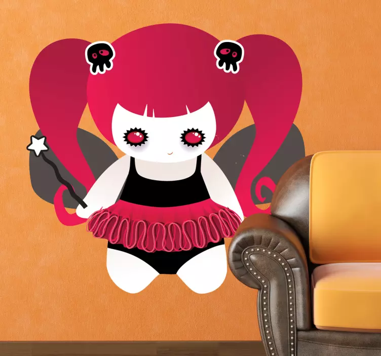 Adesivo bambini fata metal - TenStickers