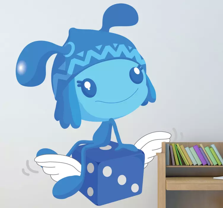 Adesivo bambini folletto azzurro - TenStickers