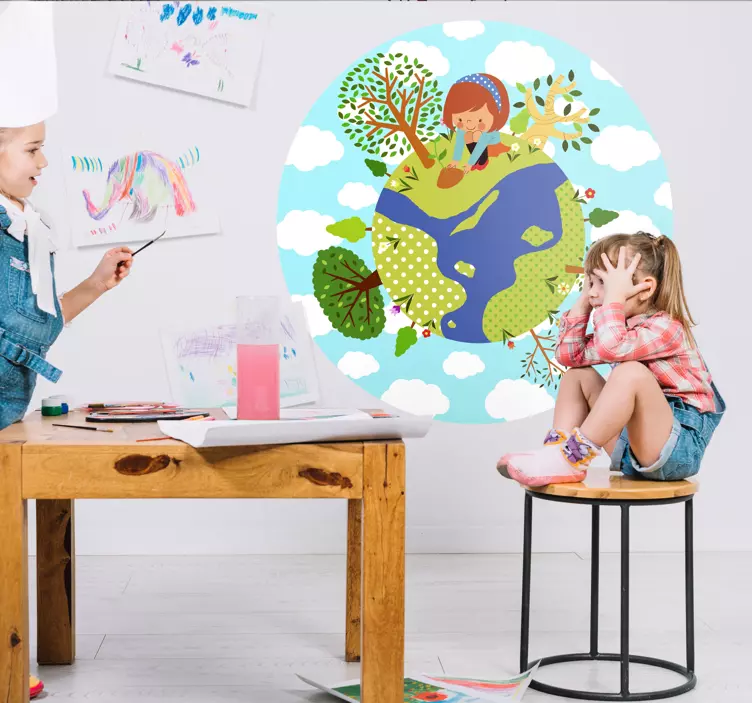 Adesivo bambini il mio mondo - TenStickers