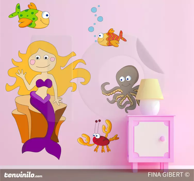 Adesivo bambini in fondo al mare - TenStickers