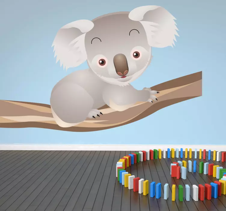 Adesivo bambini koala sull'albero - TenStickers