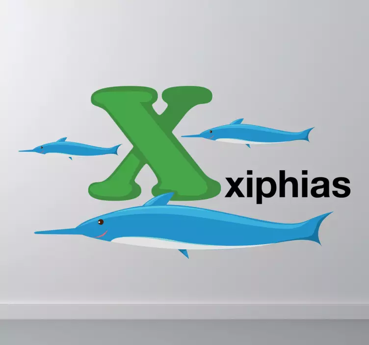 Adesivo bambini lettera X - TenStickers