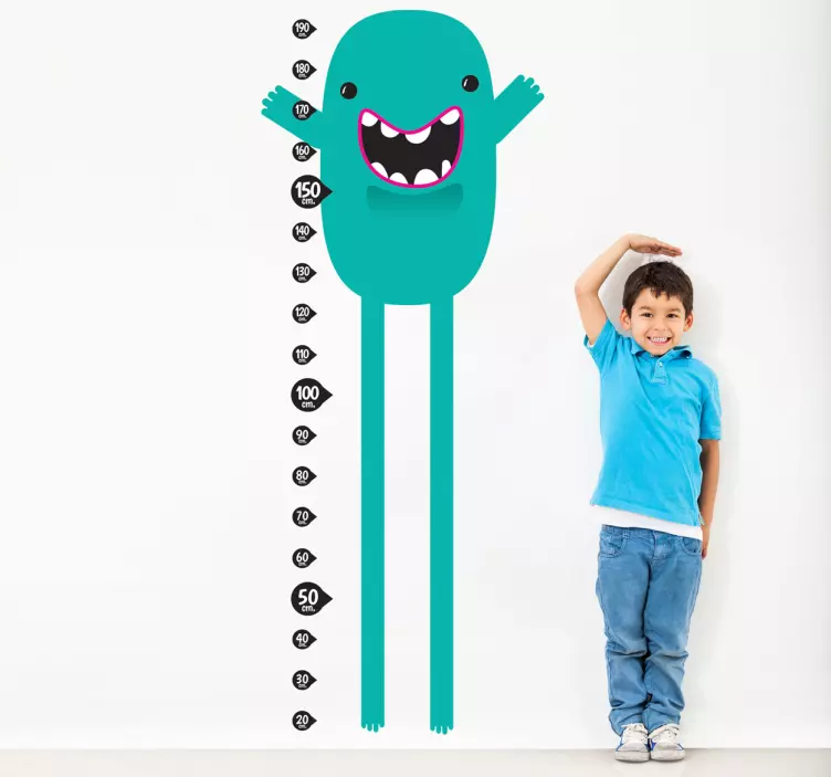 Adesivo bambini metro mostro verde - TenStickers