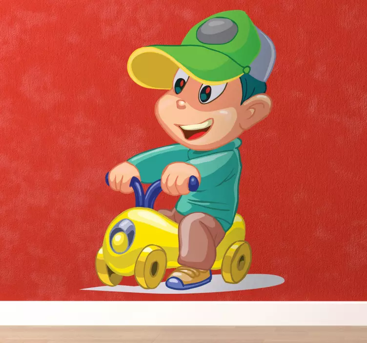 Adesivo bambini moto giocattolo - TenStickers