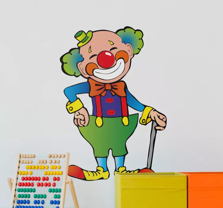 Adesivo bambini pagliaccio felice - TenStickers